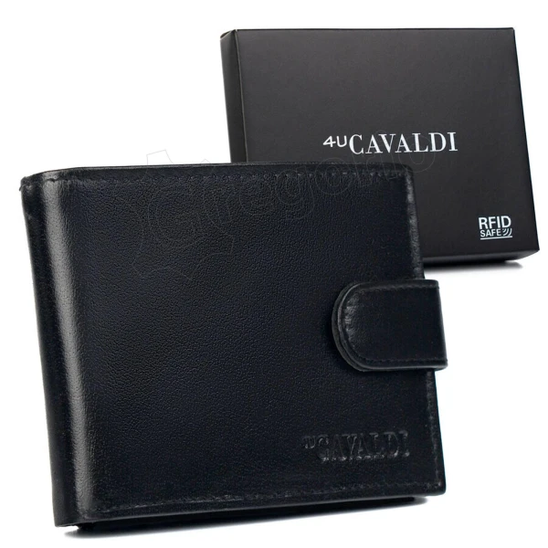 Чоловічий шкіряний гаманець Cavaldi 0002L-P-BS RFID
