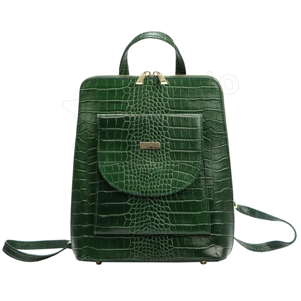 Женский рюкзак из натуральной кожи MiaMore 01-010 CROCO