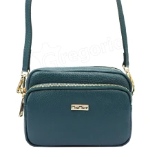 Женская кожаная сумка MiaMore 01-062 DOLLARO GOLD