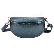 Женская кожаная сумка на пояс (бананка) Patrizia 417-003D-1 SILVER Женская кожаная сумка на пояс (бананка) Patrizia 417-003D-1 SILVER