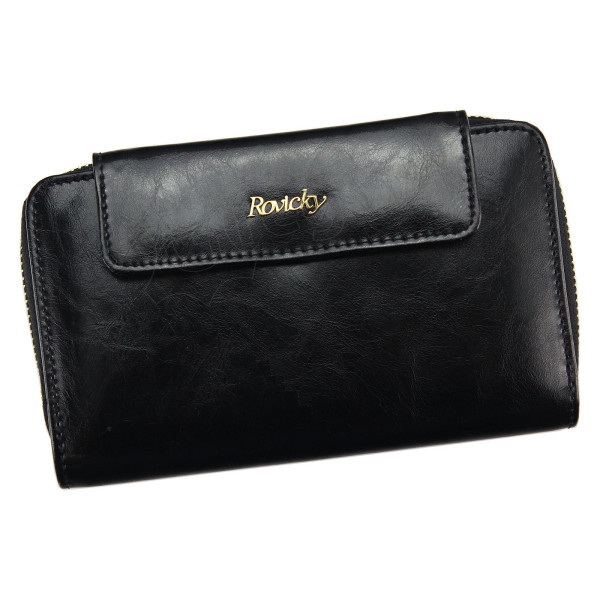 Женский кожаный кошелек Rovicky 8808-BPR RFID