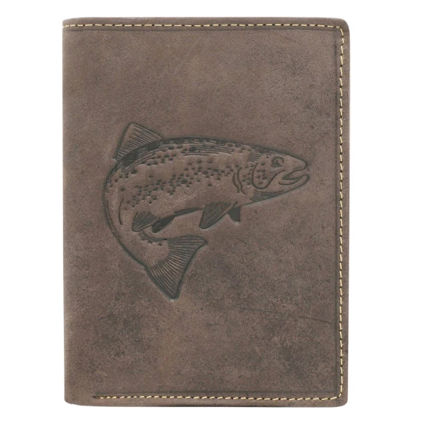 Чоловічий шкіряний гаманець Always Wild ANIMALS N4-CHM FISH