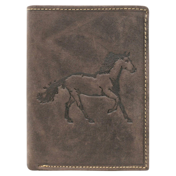 Чоловічий шкіряний гаманець Always Wild ANIMALS N4-CHM HORSE