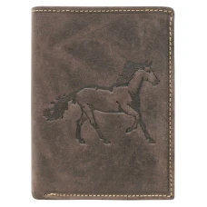 Мужской кожаный кошелек Always Wild ANIMALS N4-CHM HORSE