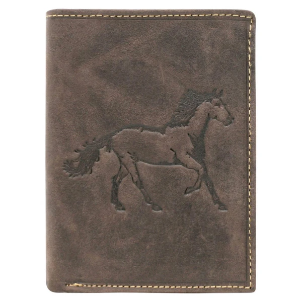 Мужской кожаный кошелек Always Wild ANIMALS N4-CHM HORSE