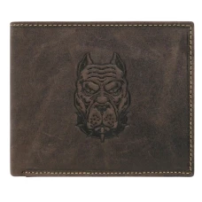 Мужской кожаный кошелек Always Wild ANIMALS N992-CHM-DOG-2