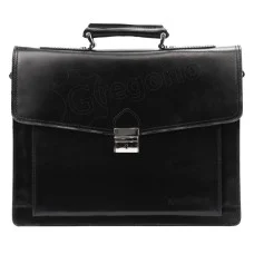 Мужской кожаный портфель Gregorio Art.6 SILVER