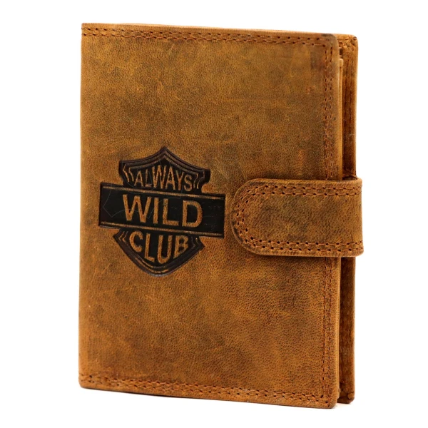 Мужской кожаный кошелек Always Wild AW-N4L-GHD