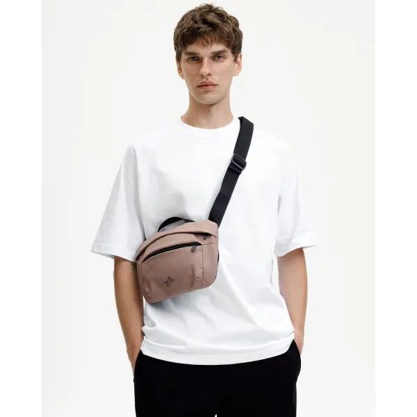 Жіночі сумки з екокожі Basic bag поліестер, бежева