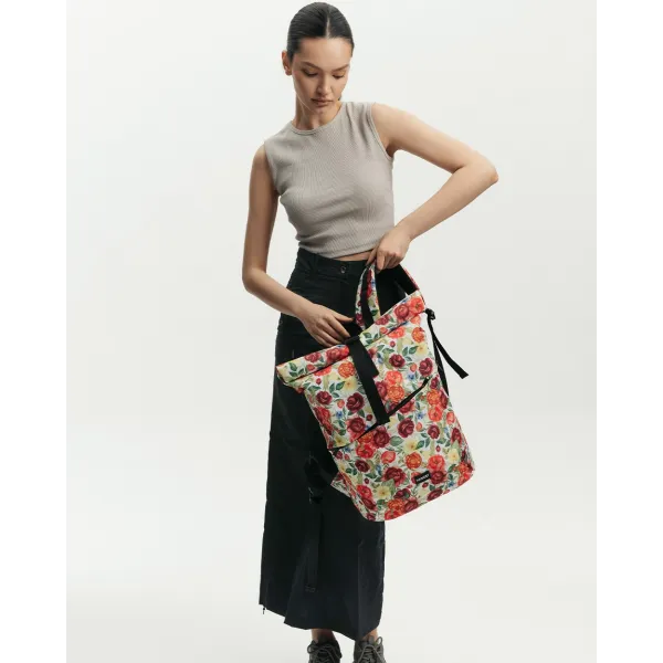 Жіночий рюкзак Harvest Basic rolltop принт фольк лайт