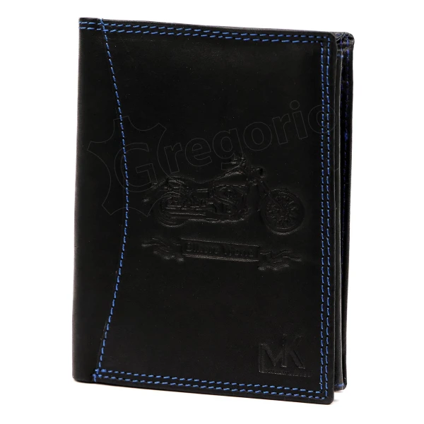 Чоловічий шкіряний гаманець Money Kepper CDD 5601 BIKE