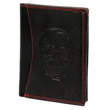 Чоловічий шкіряний гаманець Money Kepper CDD 5601 SKULL Чоловічий шкіряний гаманець Money Kepper CDD 5601 SKULL
