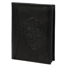Чоловічий шкіряний гаманець Money Kepper CDD 5601 SKULL