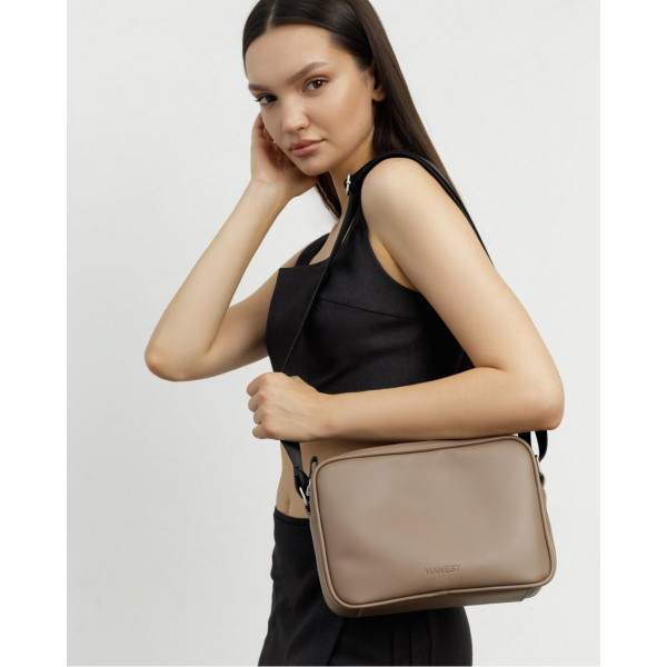 Жіночі сумки з екокожі Crossbody екошкіра, бежева