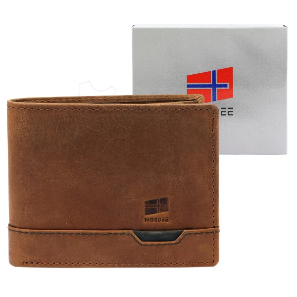 Чоловічий шкіряний гаманець Nordee HJORT 035
