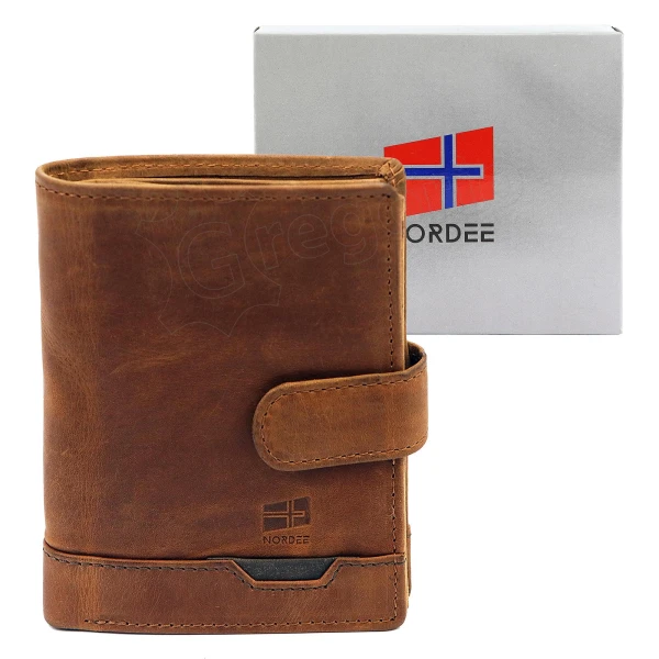 Чоловічий шкіряний гаманець Nordee HJORT N4L