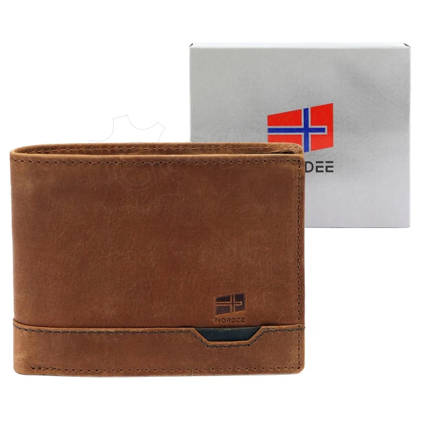 Чоловічий шкіряний гаманець Nordee HJORT N992