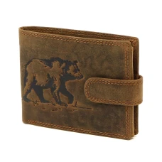 Чоловічий шкіряний гаманець Nordee L895-BEAR Чоловічий шкіряний гаманець Nordee L895-BEAR