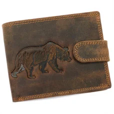 Мужской кожаный кошелек Always Wild L895-BEAR Мужской кожаный кошелек Always Wild L895-BEAR