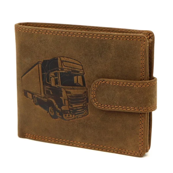 Чоловічий шкіряний гаманець Nordee L895-TRUCK