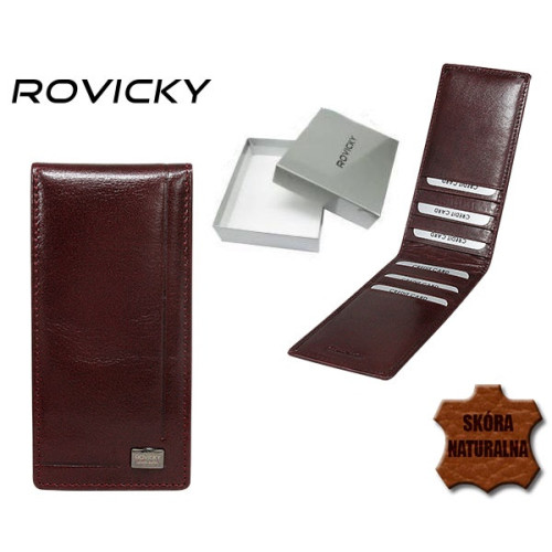 Шкіряна візитниця Rovicky LF-01-BAR