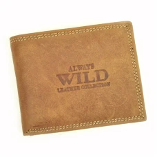 Чоловічий шкіряний гаманець Always Wild N0035-CHM RFID Чоловічий шкіряний гаманець Always Wild N0035-CHM RFID