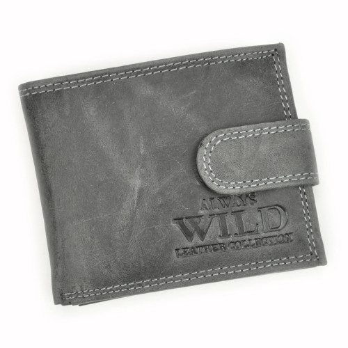 Мужской кожаный кошелек Wild N0035L-CHM RFID