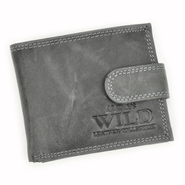 Мужской кожаный кошелек Always Wild N0035L-CHM RFID