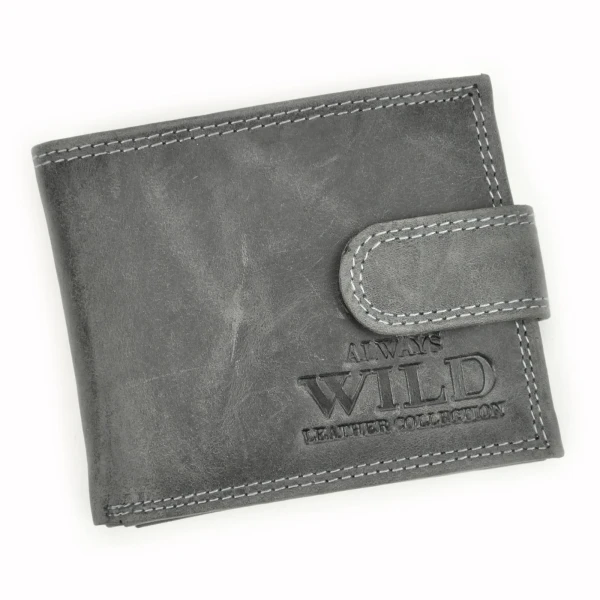 Чоловічий шкіряний гаманець Always Wild N0035L-CHM RFID