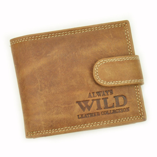 Чоловічий шкіряний гаманець Wild N0035L-CHM RFID