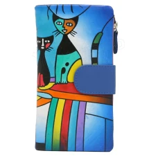 Женский кожаный кошелек Cavaldi N14-SPW CAT