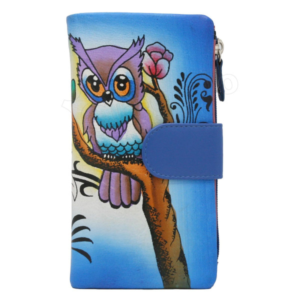 Жіночий шкіряний гаманець Cavaldi N14-SPW OWL