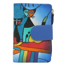 Женский кожаный кошелек Cavaldi N18-SPW CAT