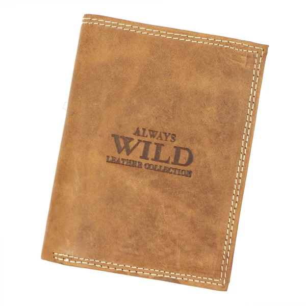 Чоловічий шкіряний гаманець Always Wild N4-P-CHM RFID