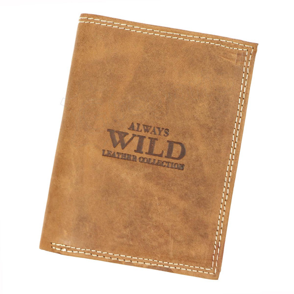 Чоловічий шкіряний гаманець Always Wild N4-P-CHM RFID