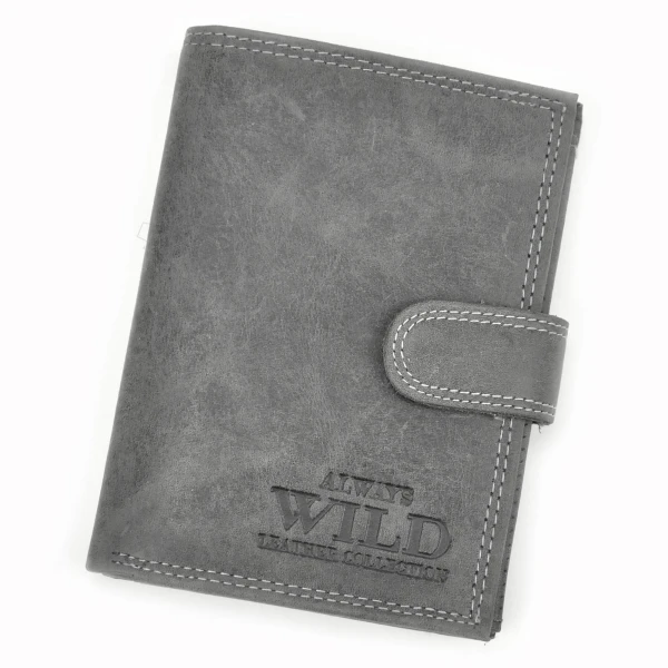 Мужской кожаный кошелек Always Wild N4L-CHM RFID