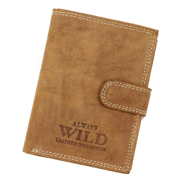 Мужской кожаный кошелек Always Wild N4L-P-CHM RFID