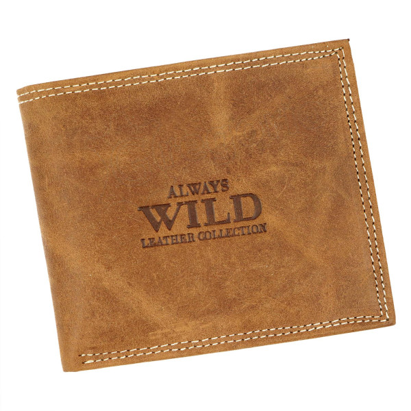 Мужской кожаный кошелек Always Wild N992-P-CHM RFID