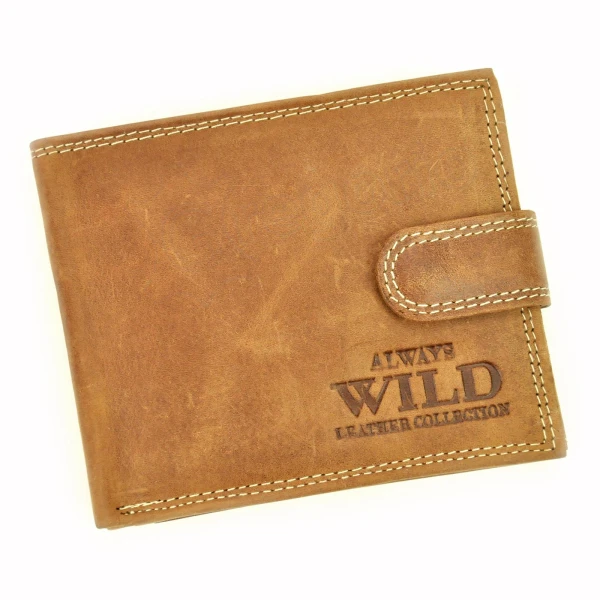 Чоловічий шкіряний гаманець Always Wild N992L-CHM RFID