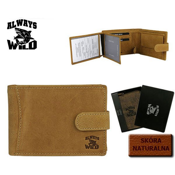 Мужской кожаный кошелек Always Wild N992L-H-box