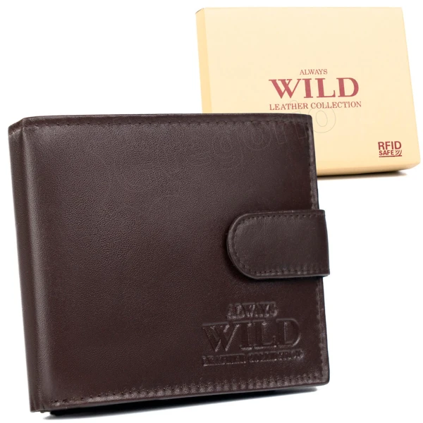 Мужской кожаный кошелек Always Wild N992L-P-SCR