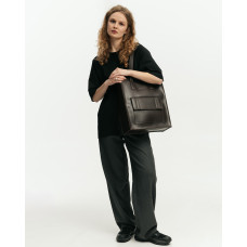 Жіночі сумки з екокожі Office bag large екошкіра, коричнева Жіночі сумки з екокожі Office bag large екошкіра, коричнева