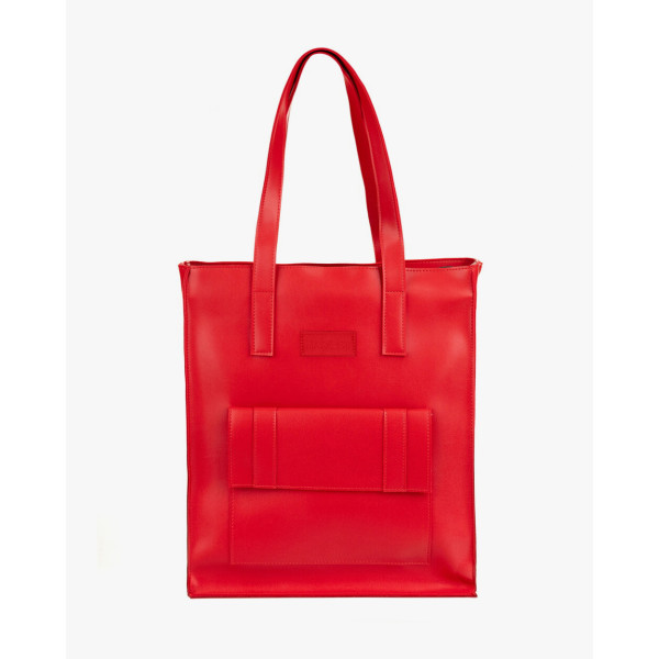 Жіночі сумки з екокожі Office bag large екошкіра, червона