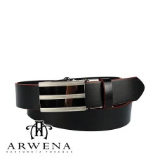 Чоловічий шкіряний ремінь Polscy PAM612-1-3RED