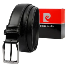 Чоловічий ремінь Pierre Cardin PARURE05 BLACK SILVER