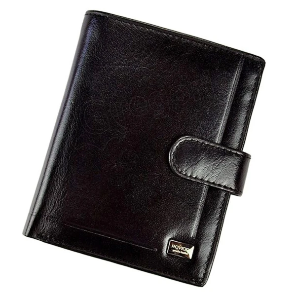 Мужской кожаный кошелек Rovicky PC-105L-BAR RFID