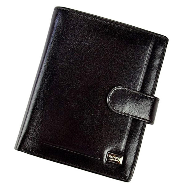Мужской кожаный кошелек Rovicky PC-105L-BAR RFID