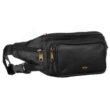 Мужская кожаная сумка на пояс (бананка) Peterson PTN 3.01