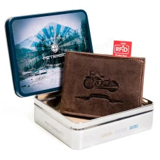 Чоловічий шкіряний гаманець Peterson PTN 304BIKE HUNTER Чоловічий шкіряний гаманець Peterson PTN 304BIKE HUNTER