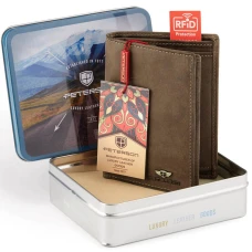 Мужской кожаный кошелек Peterson PTN 317 2-1-4 HUNTER